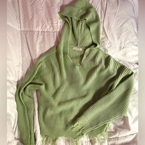 Pastel Green Pullover Sweater
